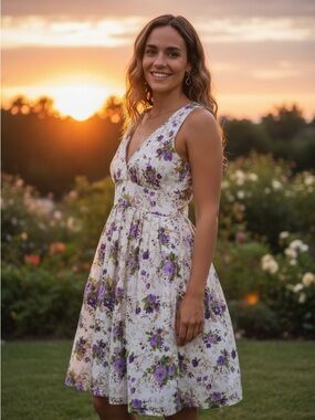 Aryeh floral short dress